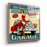 Retro Glass Wall Art.